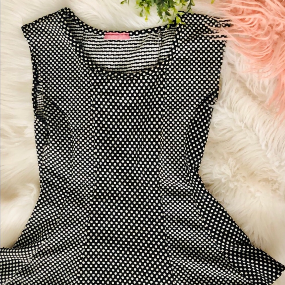 Peplum Polka Dot Blouse
